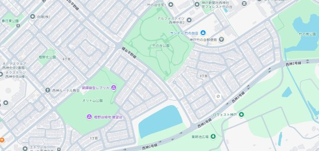神戸市西区竹の台　第6期　新築一戸建ての地図