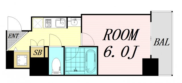 セイワパレス玉造駅上　仲介手数料無料の間取り