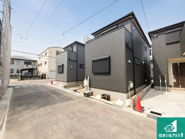 堺市東区大美野　第6期　新築一戸建ての外観|周辺は落ち着いた街並みの住宅地！子育てがしやすい住環境です！まだ未完成ですが、現地でしかわからない事もございます。是非一度ご覧ください。