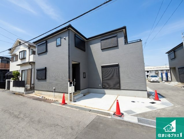 堺市東区大美野　第6期　新築一戸建ての外観|周辺は落ち着いた街並みの住宅地！子育てがしやすい住環境です！まだ未完成ですが、現地でしかわからない事もございます。是非一度ご覧ください。