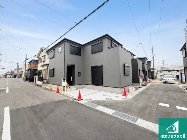 堺市東区大美野　第6期　新築一戸建ての前面道路含む現地写真|周辺は落ち着いた街並みの住宅地！子育てがしやすい住環境です！まだ未完成ですが、現地でしかわからない事もございます。是非一度ご覧ください。