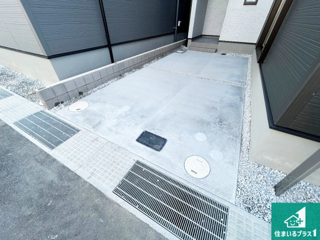 ♦堺市東区大美野　第6期　新築一戸建ての駐車場|駐車スペース！散水栓があるので、こまめに愛車を洗えます！