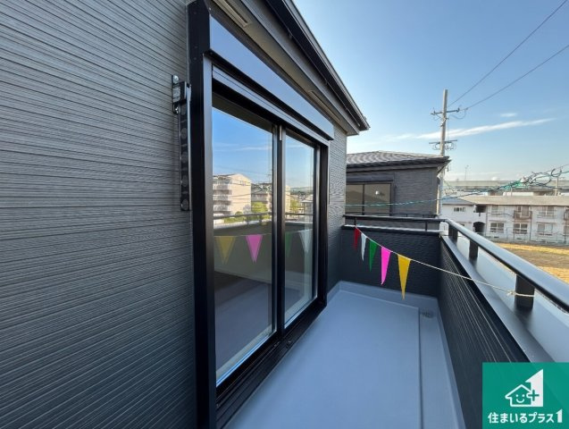 堺市東区大美野　第6期　新築一戸建てのバルコニー|日当たりのよいバルコニー！お部屋が開放的に！
