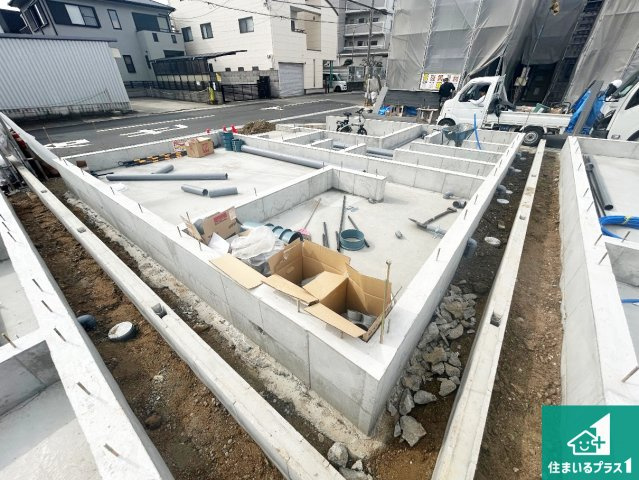 堺市東区大美野　第6期　新築一戸建ての外観|周辺は落ち着いた街並みの住宅地！子育てがしやすい住環境です！まだ未完成ですが、現地でしかわからない事もございます。是非一度ご覧ください。