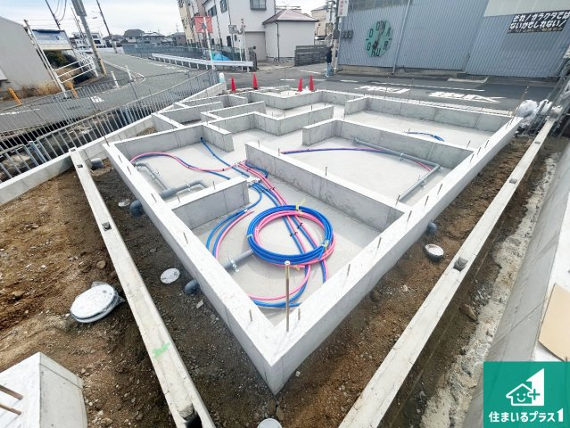 堺市東区大美野　第6期　新築一戸建ての外観|周辺は落ち着いた街並みの住宅地！子育てがしやすい住環境です！まだ未完成ですが、現地でしかわからない事もございます。是非一度ご覧ください。