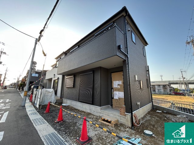 堺市東区大美野　第6期　新築一戸建ての前面道路含む現地写真|周辺は落ち着いた街並みの住宅地！子育てがしやすい住環境です！まだ未完成ですが、現地でしかわからない事もございます。是非一度ご覧ください。