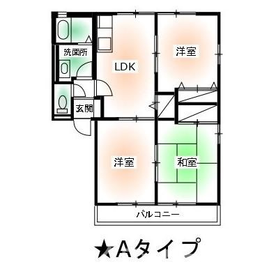 レトア宇多津B棟の間取り
