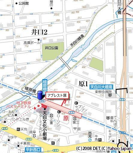 アブレスト原の地図