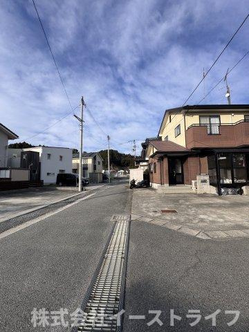 【中古物件】(商談中）いわき市小名浜野田の前面道路含む現地写真|西側4.0ｍ位置指定道路