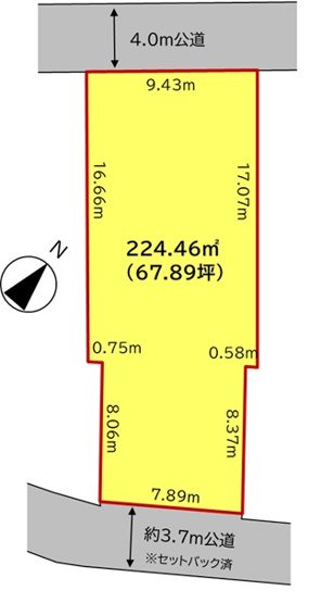 【土地図】 | 鴻巣市本町５丁目　建築条件付売地