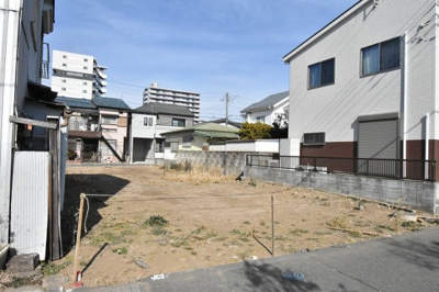 【外観】 | 鴻巣市本町５丁目　建築条件付売地 | 現地　南東側
