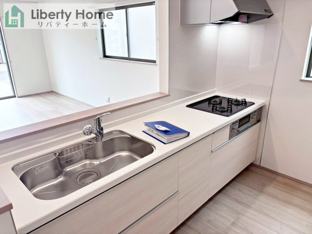 水戸市笠原町　新築戸建　B号棟の前面道路含む現地写真