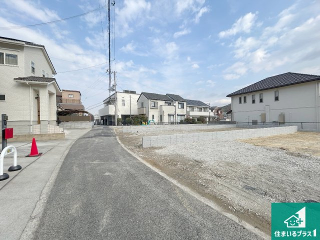 神戸市垂水区名谷町　第2期　新築一戸建ての前面道路含む現地写真|周辺は落ち着いた街並みの住宅地！子育てがしやすい住環境です！まだ未完成ですが、現地でしかわからない事もございます。是非一度ご覧ください。