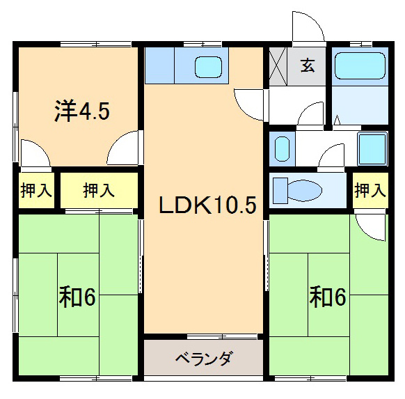 エレガンス山口の間取り