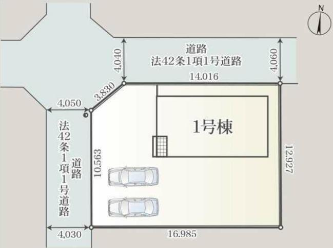 ひたちなか市高野第7　新築戸建の区画図