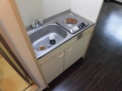 【キッチン】 | ヘルメス２ | 一口ガスコンロのキッチンです