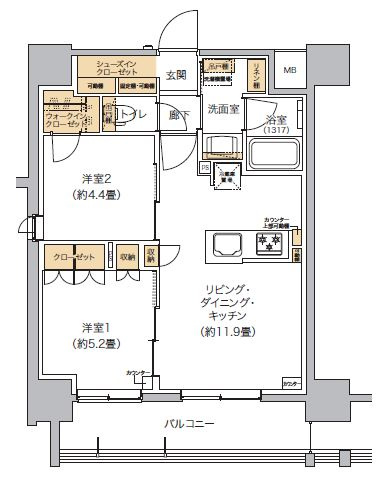 【間取り】 | リビオメゾン芝浦