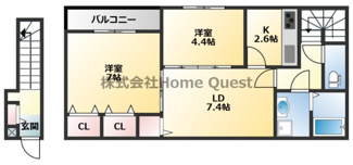 【間取り】 | コートドールⅡ
