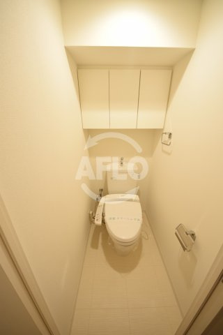 クロスレジデンス大阪新町　堀江小学校区のトイレ|ベルファース大阪新町　温水洗浄便座