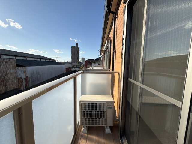 カプラン飾磨Ⅲのバルコニー