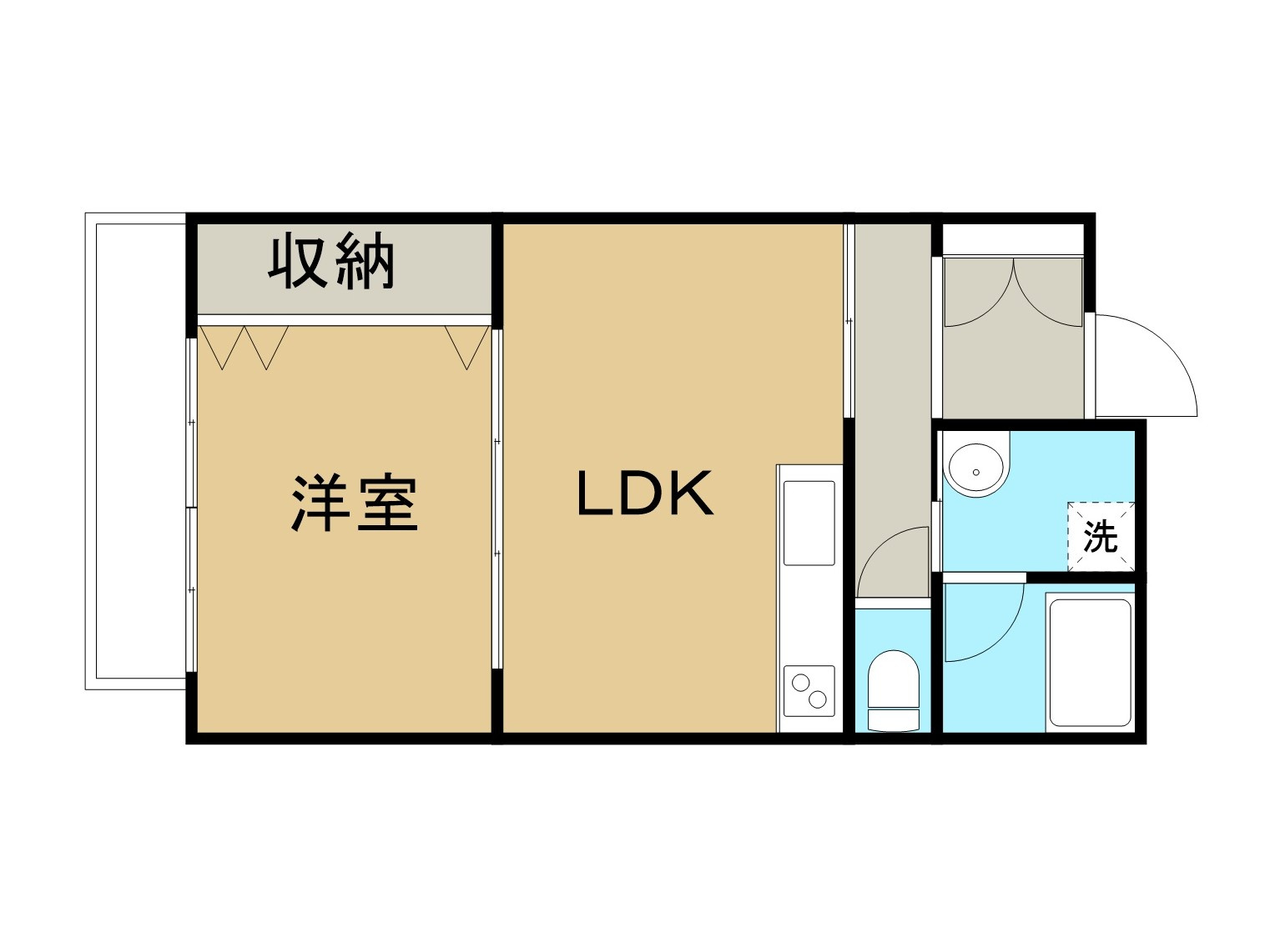ブルーナ田園の間取り
