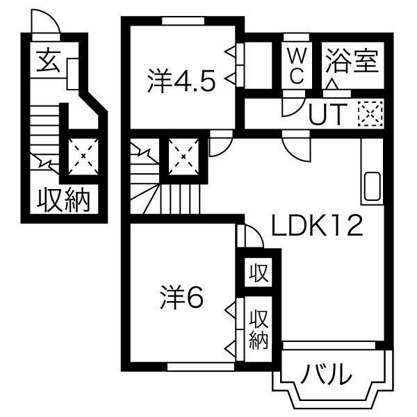 サンA・B棟の間取り