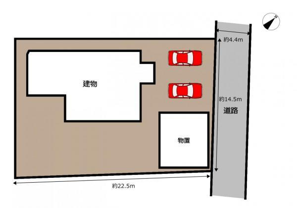 富士市今井１丁目の中古一戸建|【現況販売】区画図 