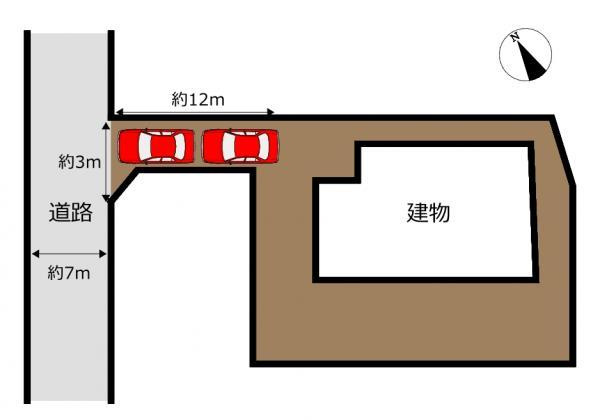 富士市入山瀬の中古一戸建|区画図 
