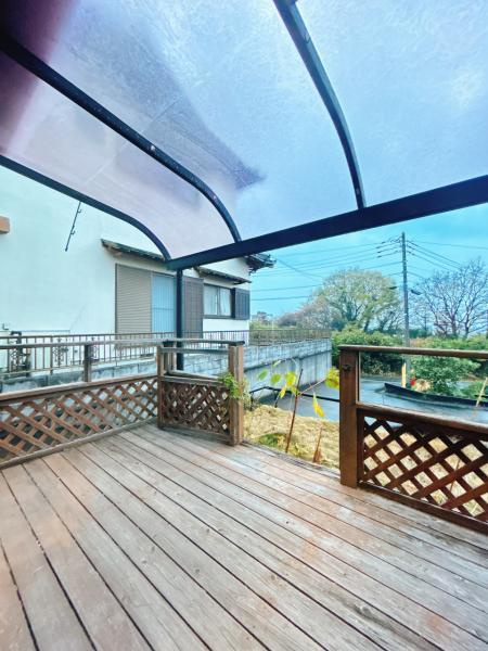 富士市船津の中古一戸建|１階のバルコニーになります 
