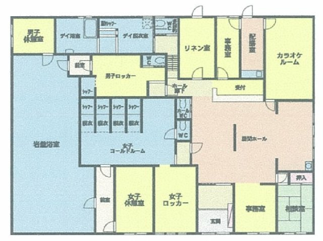 東泉4丁目売り店舗の間取り|デイサービスとして利用されております。