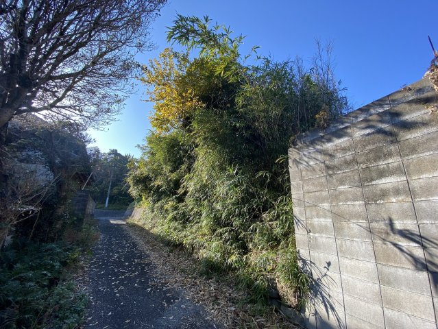大任売地の前面道路含む現地写真