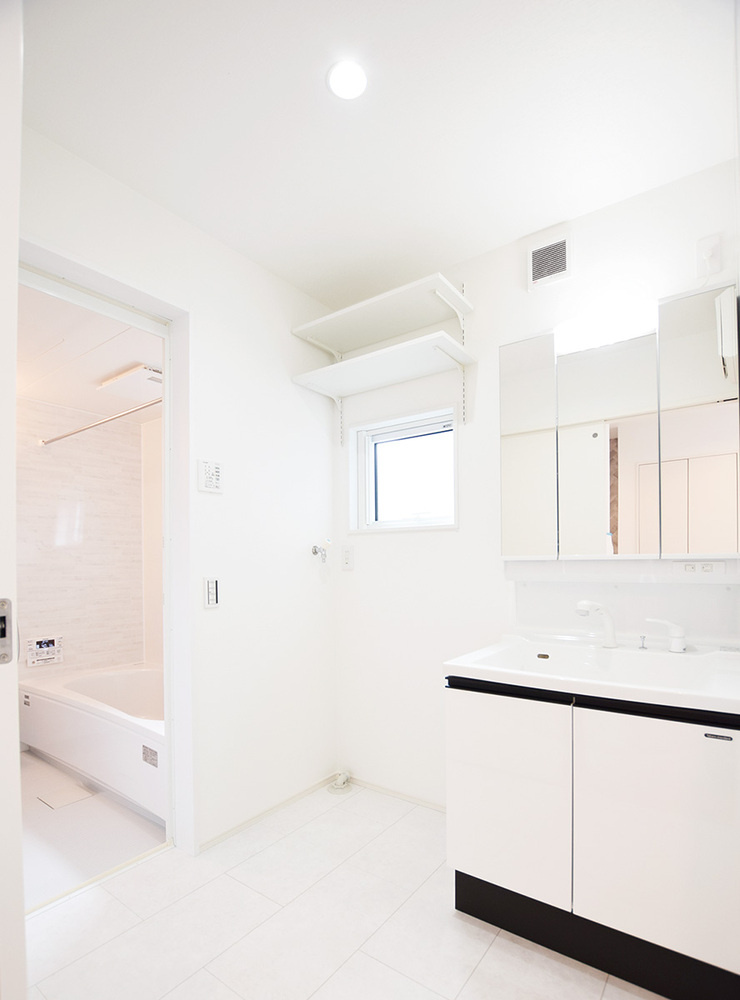 新潟市東区船江町1丁目　A棟の独立洗面台