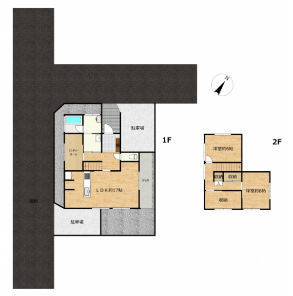 新潟市東区津島屋3丁目　中古戸建の間取り