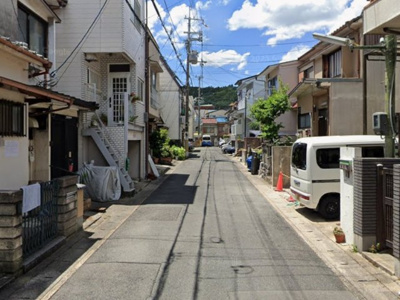 【前面道路含む現地写真】 | 山科区北花山中道町　中古戸建