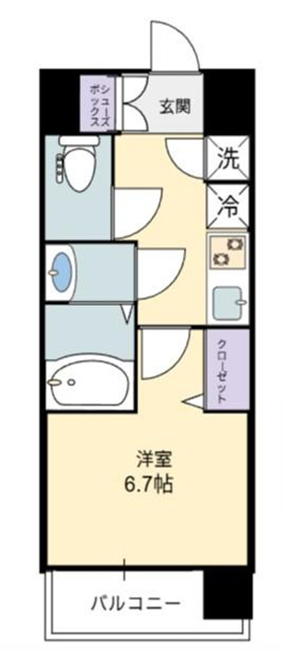 レジュールアッシュザ・パークロントの間取り