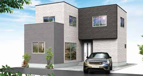 駿河区向敷地四丁目4期(7棟)　6号棟の外観パース|6号棟外観パース