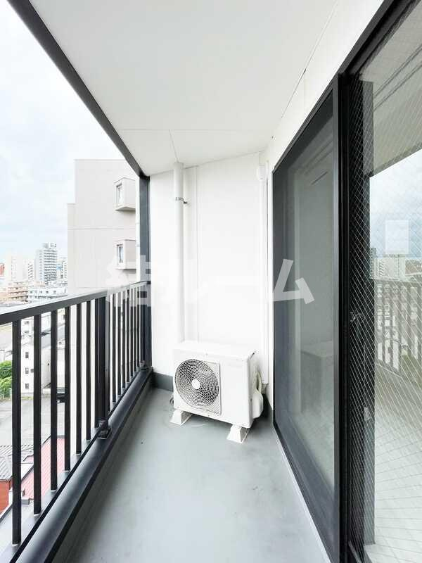 板橋区熊野町の賃貸マンションのバルコニー