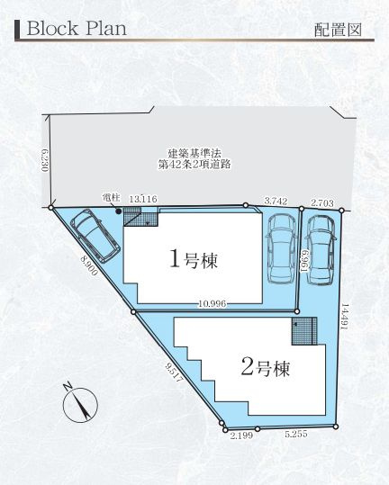 茅ヶ崎市今宿新築戸建て　3期2号棟の区画図|区画図「茅ヶ崎市今宿新築戸建て」