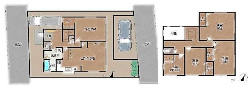 厚木市緑ケ丘５丁目　中古戸建の間取り|間取図「厚木市緑ケ丘5丁目　中古戸建」