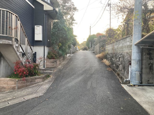 小郡市三沢　売り土地の前面道路含む現地写真|前面道路含む現地写真です