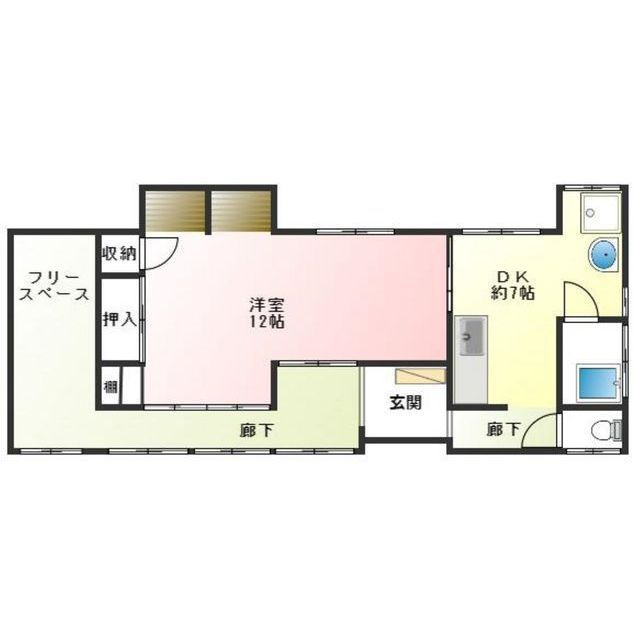 海津市平田町今尾の一戸建ての間取り