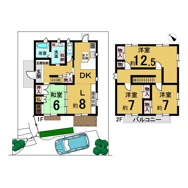 中古戸建　南つつじヶ丘桜台1丁目の間取り