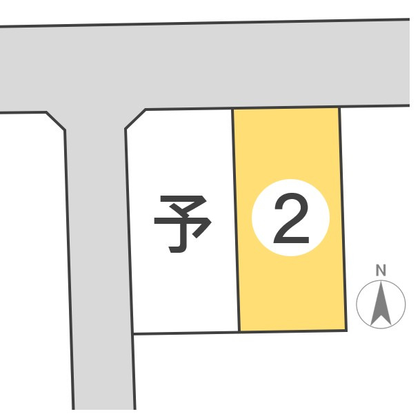 東邦ピュアコート東犀南Ⅱ　2号地の区画図