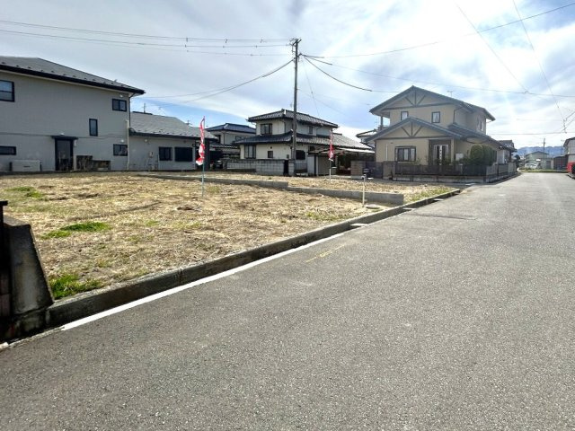東邦ピュアコート東犀南Ⅱ　1号地の前面道路含む現地写真|北側道路