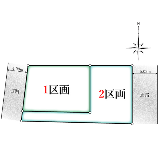 【土地図】 | 開放感のある、閑静な住宅街に位置しています。陽の光をたっぷりと浴びながら気持ち良く生活が出来ます。夢のマイホーム、夢ではなく実現出来ます！見学・ご相談等、お気軽にご連絡下さい。