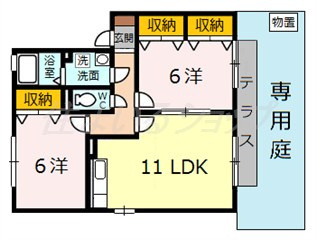 セジュール深川　A棟の間取り