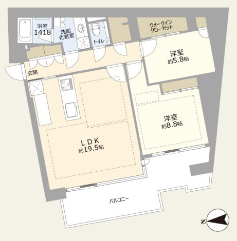 ロイヤルシーズン麻布永坂の間取り