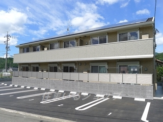 広島市安佐北区三入５丁目のアパートの外観|バルコニー側の外観です！