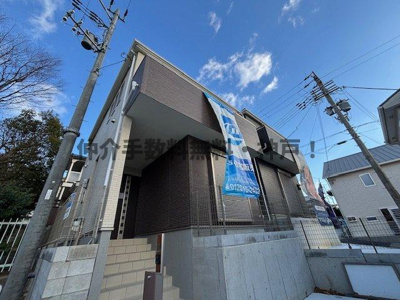 【外観】 | 神戸市垂水区霞ケ丘６丁目　新築戸建１号棟　仲介手数料無料！ | 外観は落ち着いています