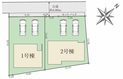 【区画図】 | 草津市木川町　１期１号棟